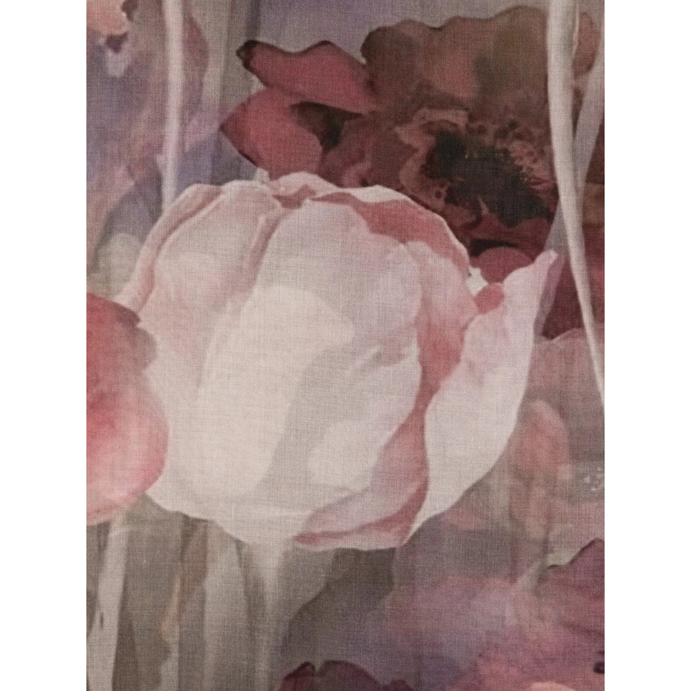 D'Aniello Floral Print Modal Scarf — Pink, view 2