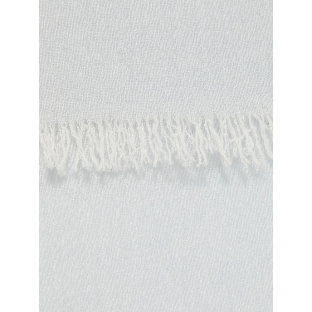 D'Aniello 100% Cashmere Stole Scarf — Blue, view 2