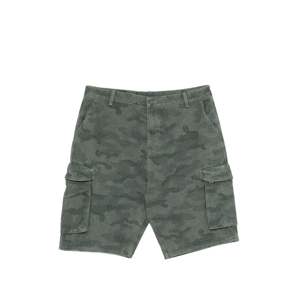 Daily Paper Camo Cargo Shorts — Green by Daily Paper