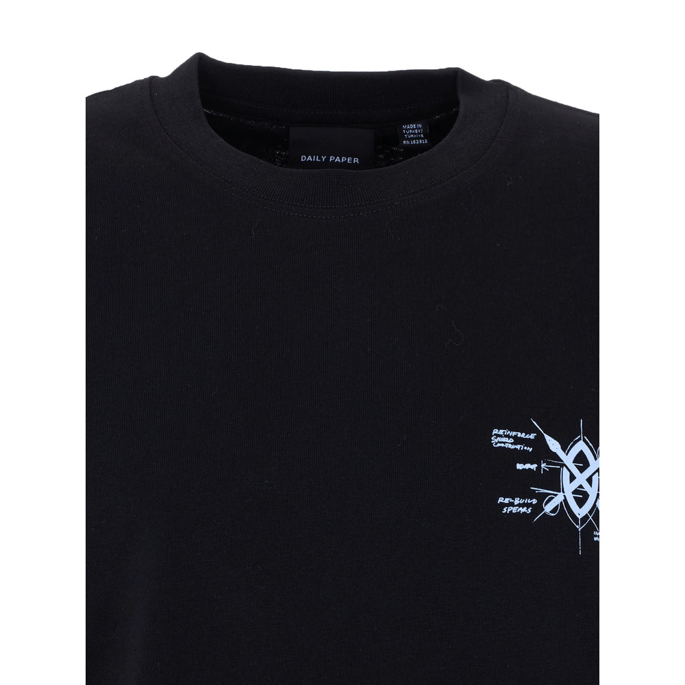 Daily Paper Shield Evo T-Shirt — Black, view 4