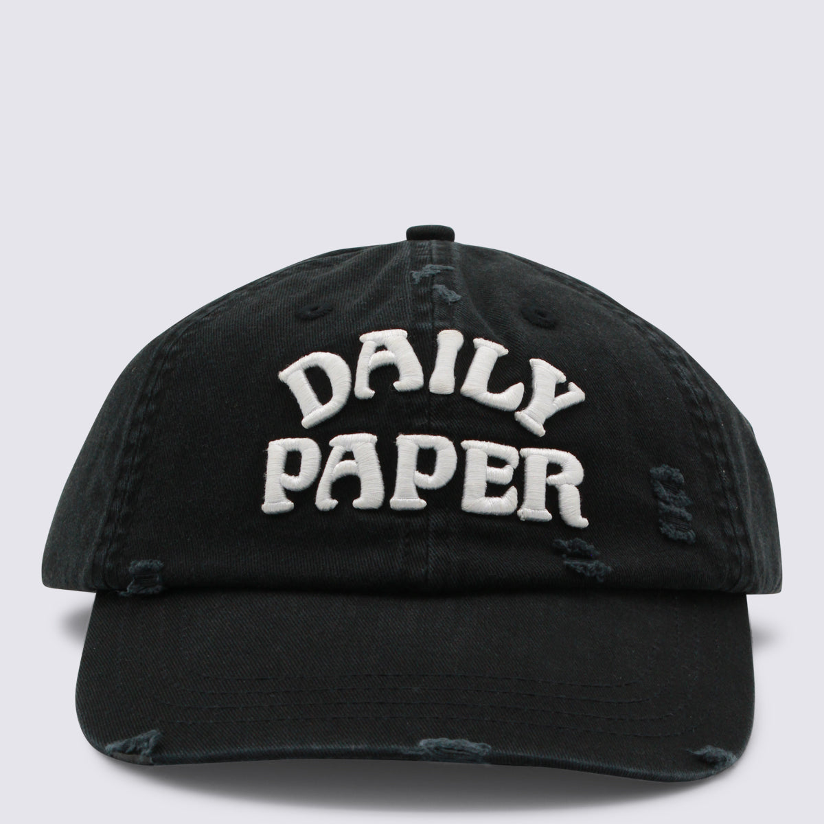 Daily Paper Uomo 2610057 Logo-Embroidered Baseball Cap — Black by Daily Paper Uomo