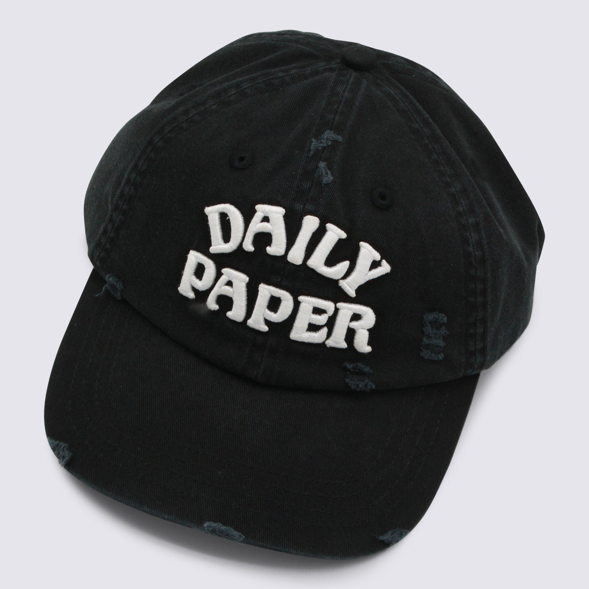 Daily Paper Uomo 2610057 Logo-Embroidered Baseball Cap — Black, view 2