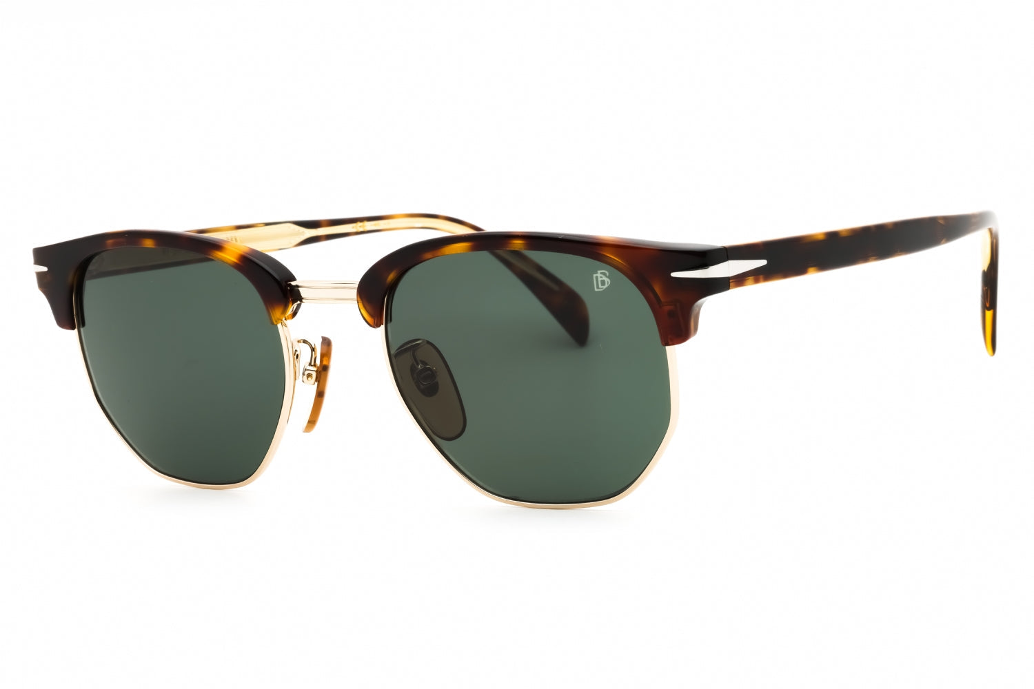 David Beckham DB1002S Clubmaster-Style Sunglasses — Gold by David Beckham