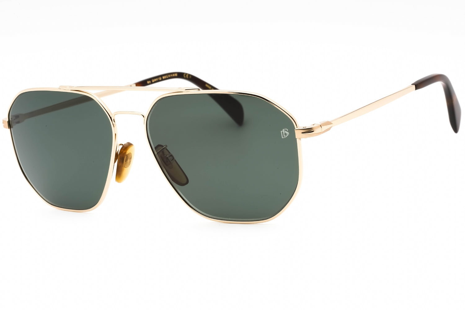 David Beckham DB1041S Aviator Metal Frame Sunglasses — Gold by David Beckham