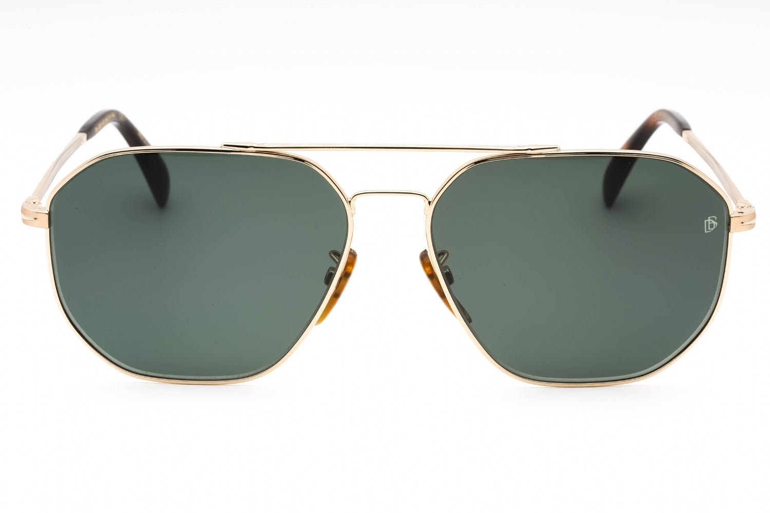 David Beckham DB1041S Aviator Metal Frame Sunglasses — Gold, view 2