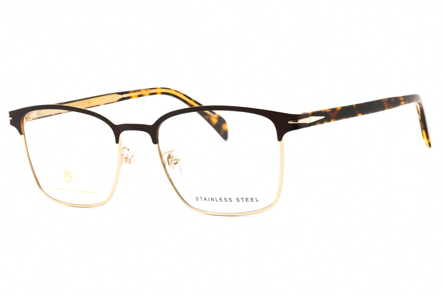 David Beckham DB1059F Metal Rectangle Eyeglasses — Tortoiseshell by David Beckham