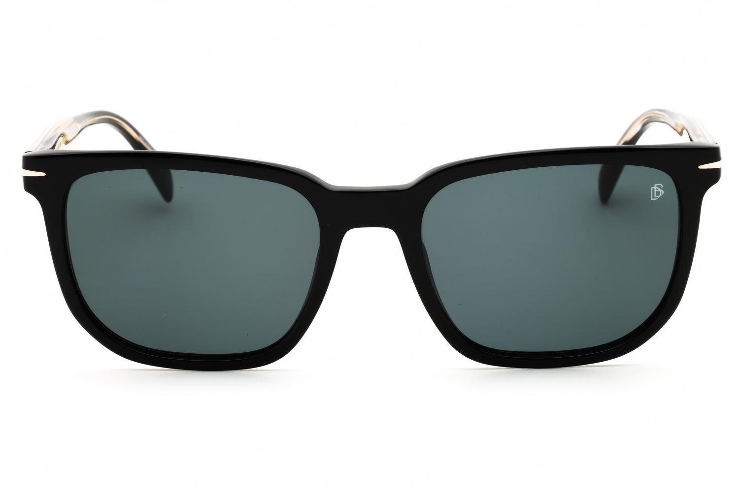 David Beckham DB1076S Rectangular Sunglasses — Black, view 2