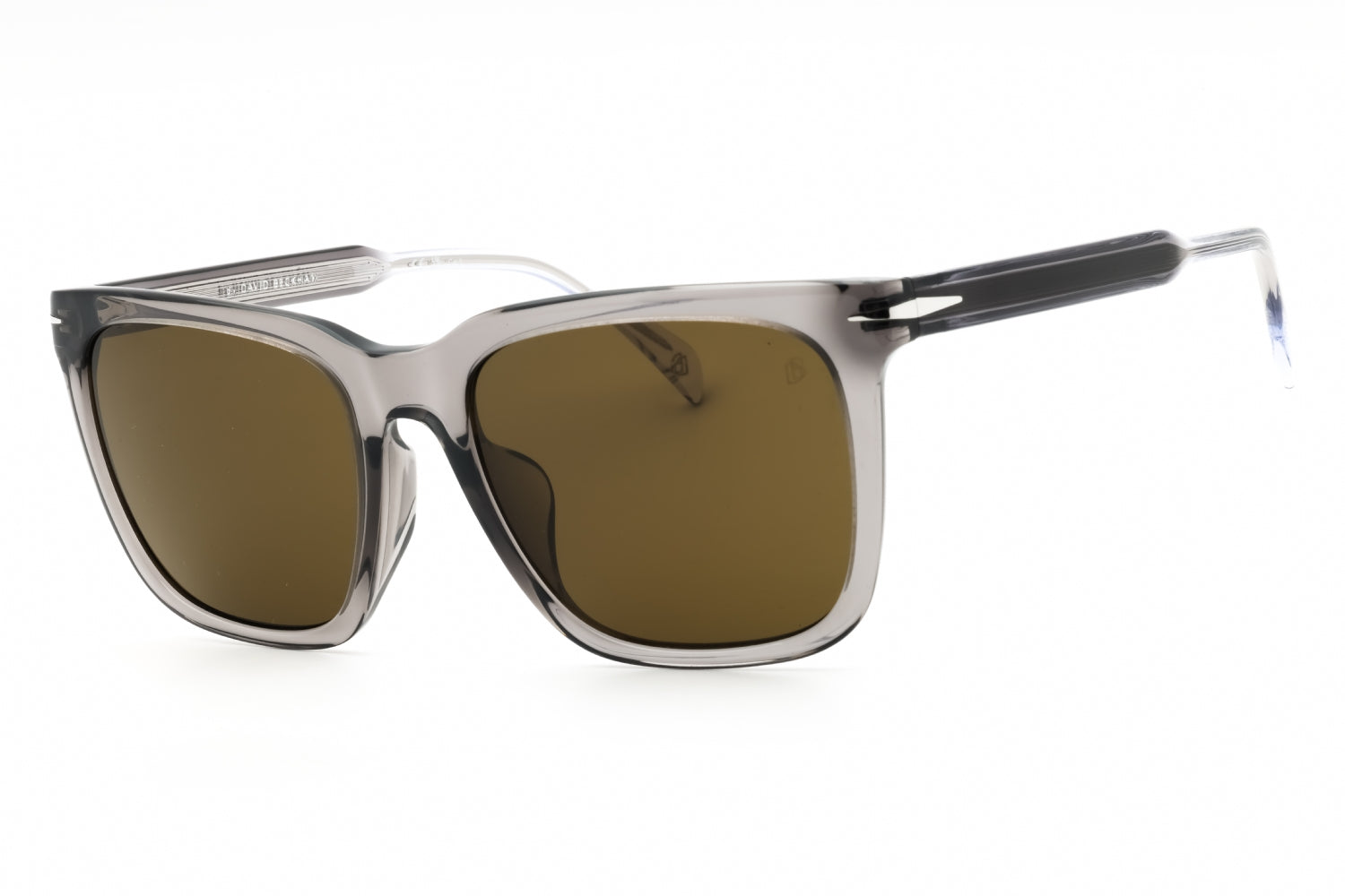 David Beckham DB1120FS Rectangular Acetate Sunglasses — Gray by David Beckham