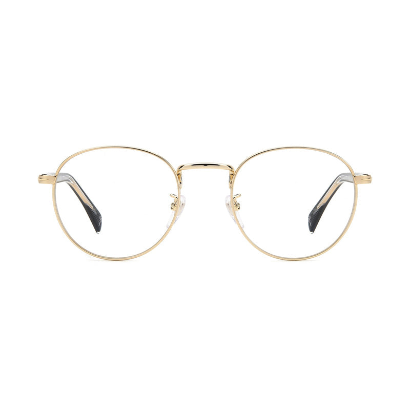 David Beckham DB11270RHL00 Round Full Rim Eyeglasses — Gold, view 2