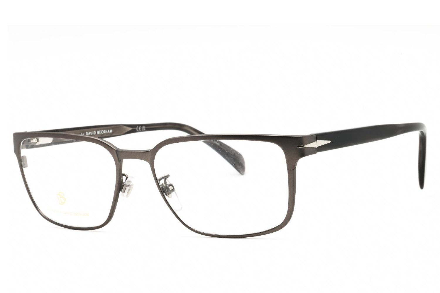 David Beckham DB1137 Rectangular Metal Frame Eyeglasses — Gunmetal by David Beckham