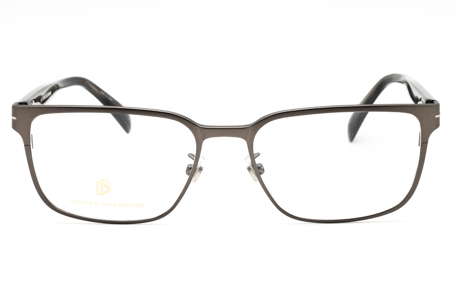 David Beckham DB1137 Rectangular Metal Frame Eyeglasses — Gunmetal, view 2