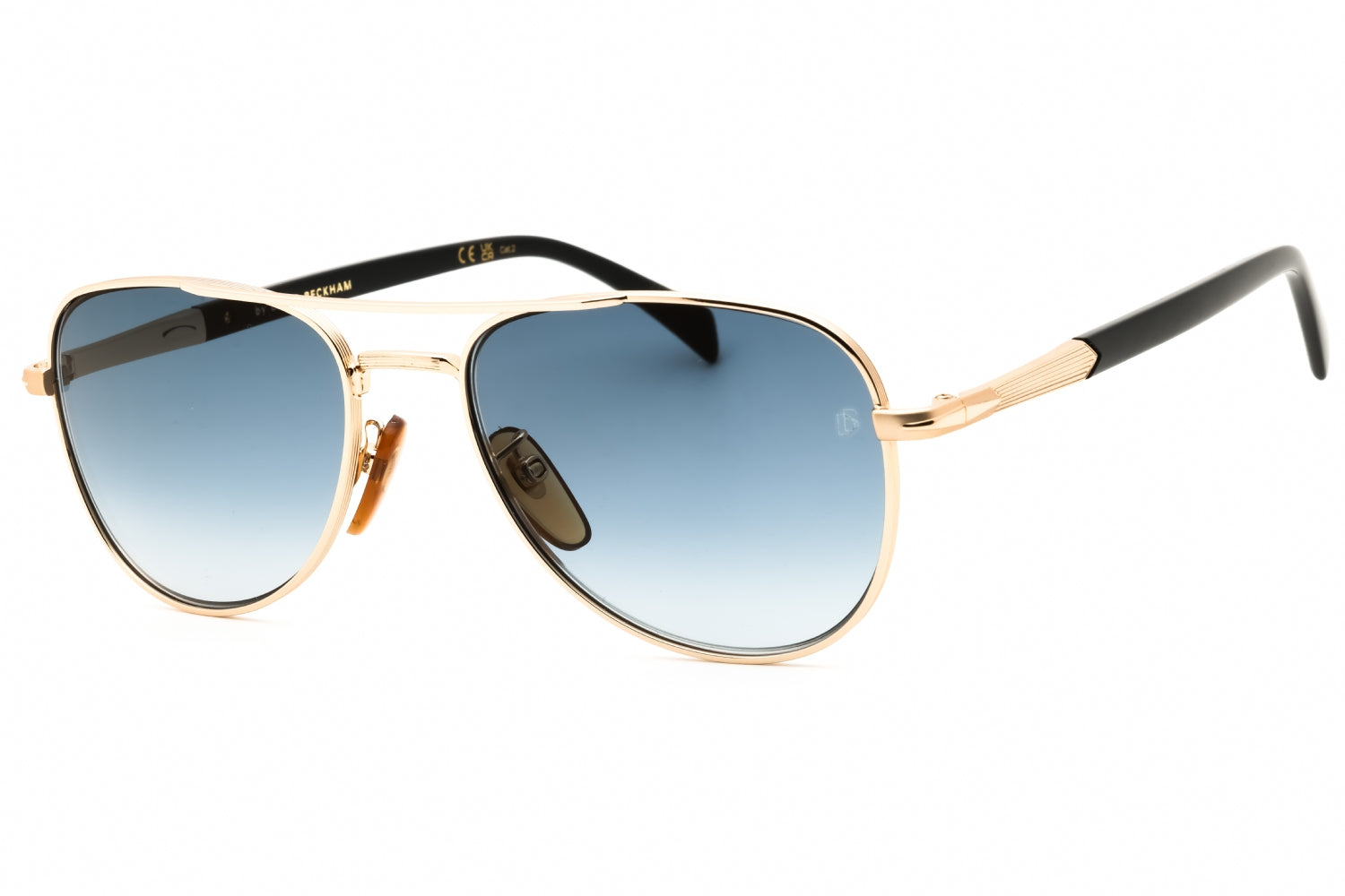 David Beckham DB1175S Aviator Sunglasses — Gold by David Beckham