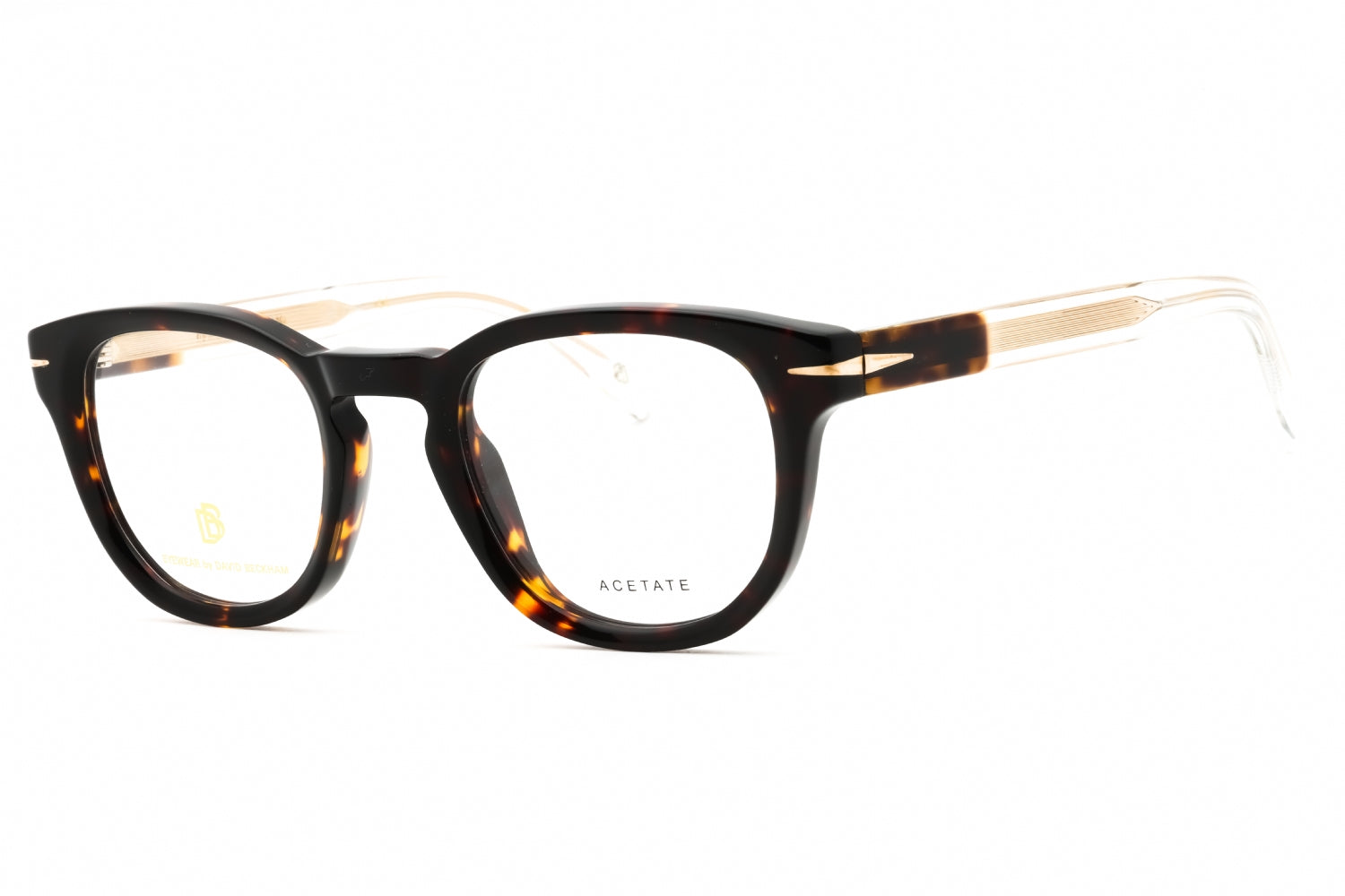 David Beckham DB7050 Tortoiseshell Round Eyeglasses — Tortoiseshell by David Beckham