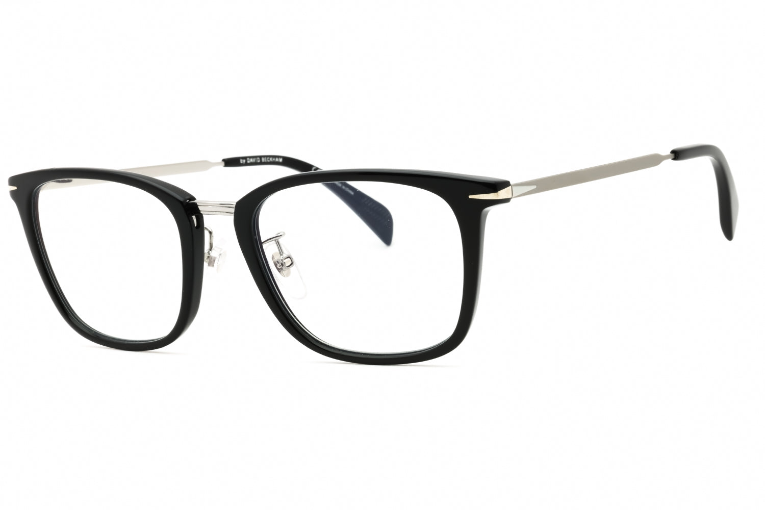 David Beckham DB7060FBB Rectangular Frame Eyeglasses — Black by David Beckham