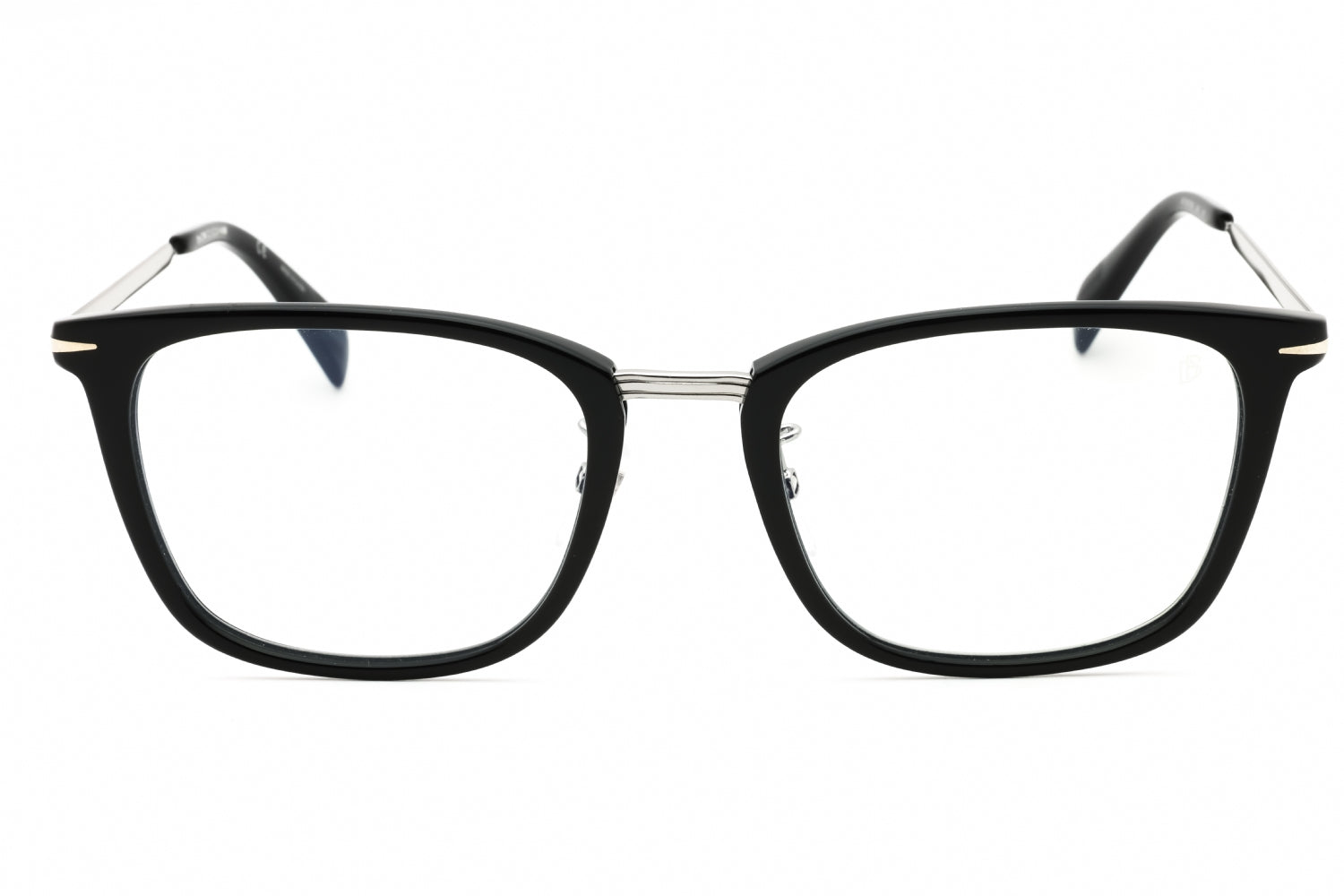 David Beckham DB7060FBB Rectangular Frame Eyeglasses — Black, view 2