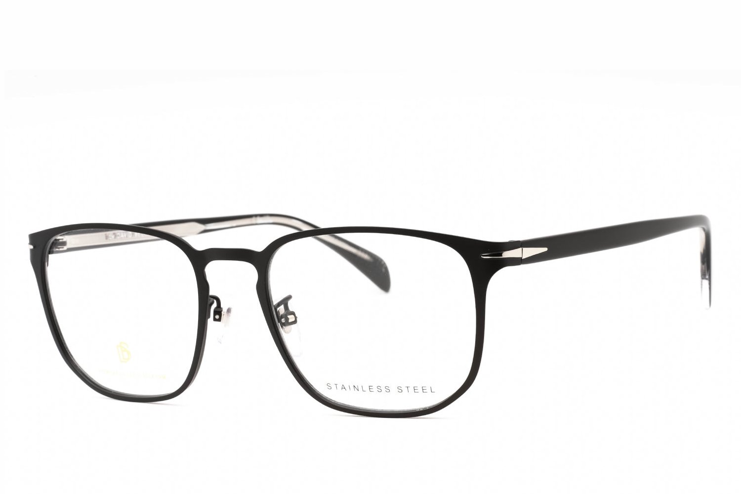 David Beckham DB7073F Oval Metal Frame Eyeglasses — Black by David Beckham
