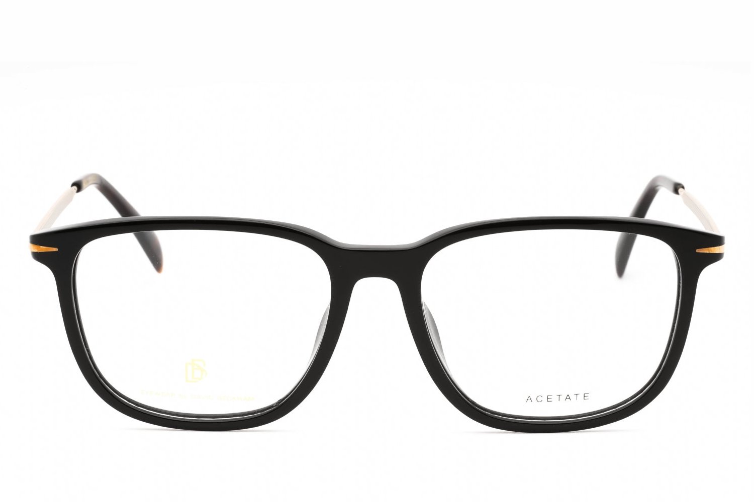 David Beckham DB7074F Acetate Frame Eyeglasses — Black, view 2