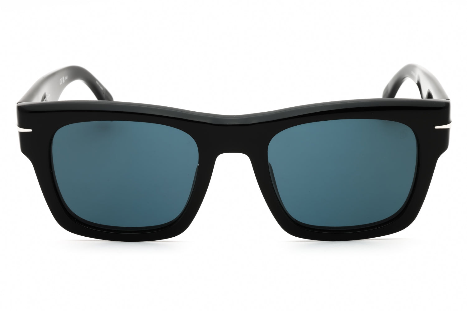 David Beckham DB7099S Rectangular Frame Sunglasses — Black, view 2