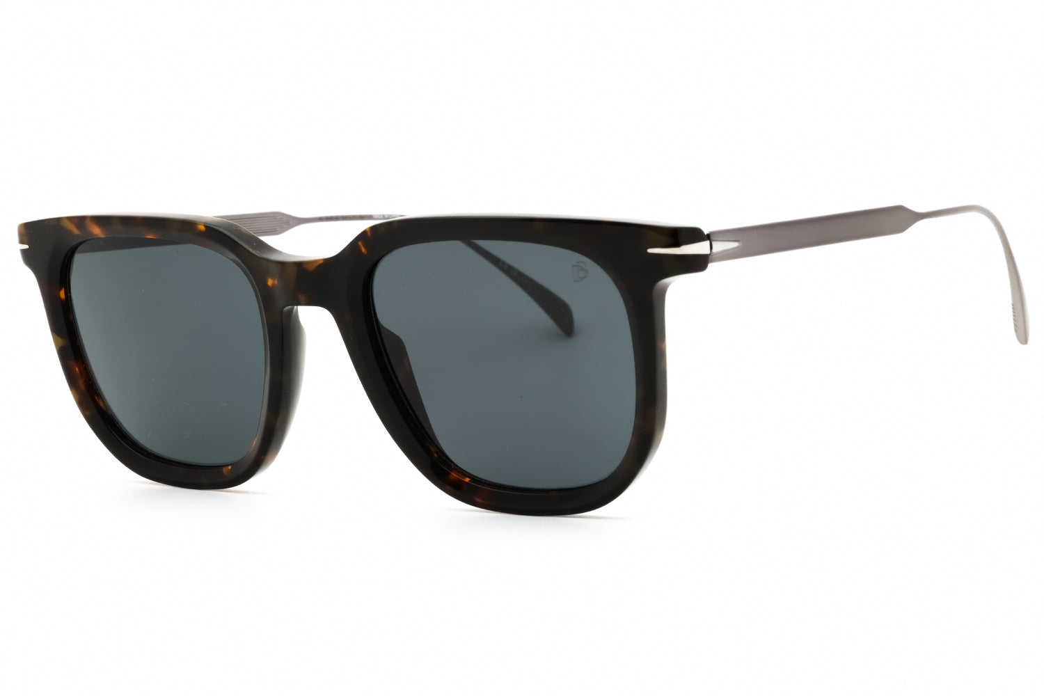 David Beckham DB7119S Oval Tortoiseshell Sunglasses — Black by David Beckham