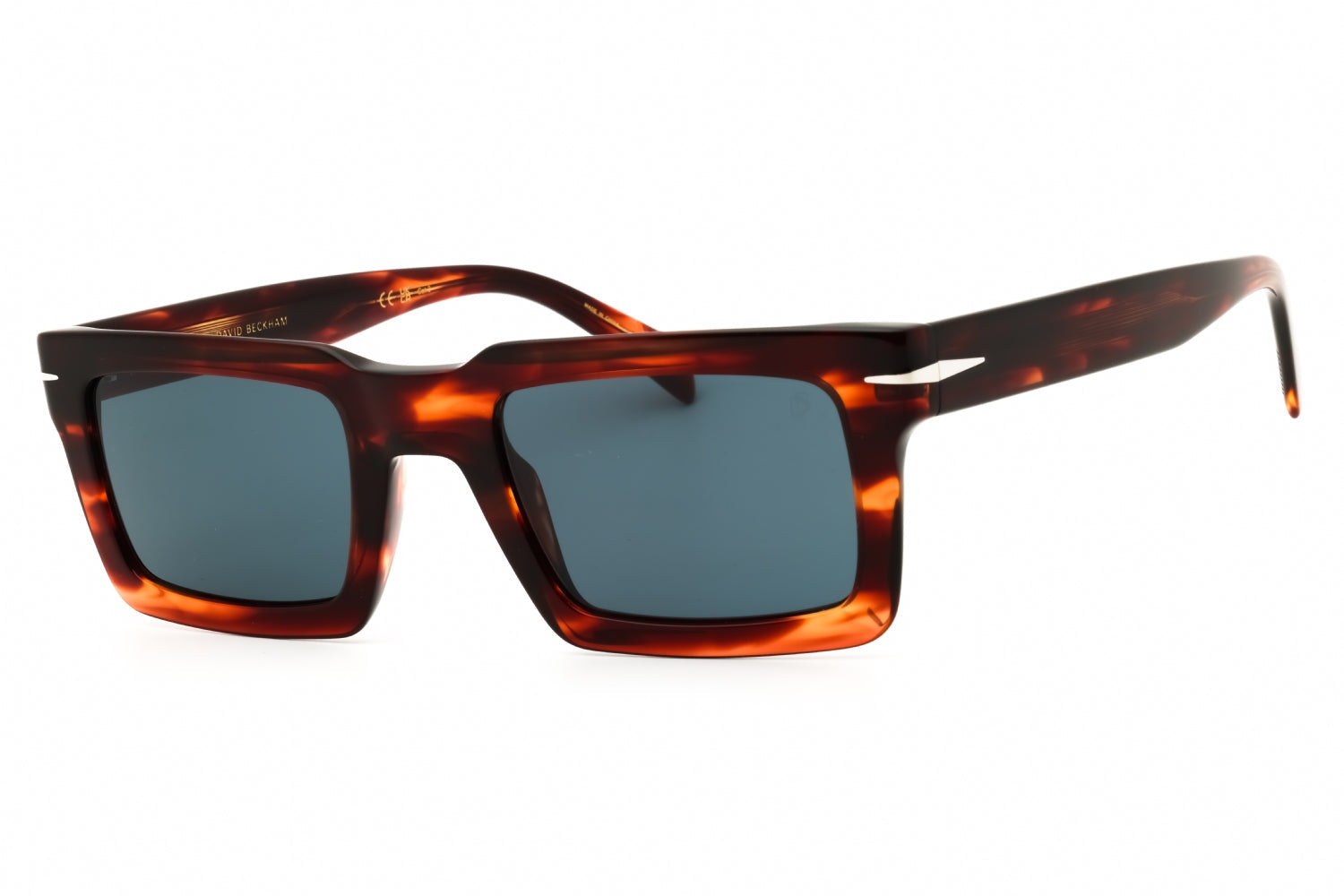 David Beckham DB7126S Rectangular Acetate Sunglasses — Black by David Beckham