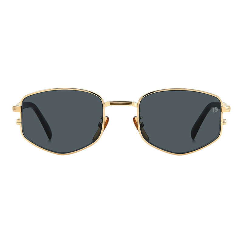David Beckham Geometric Full Rim Sunglasses — Gold, view 2