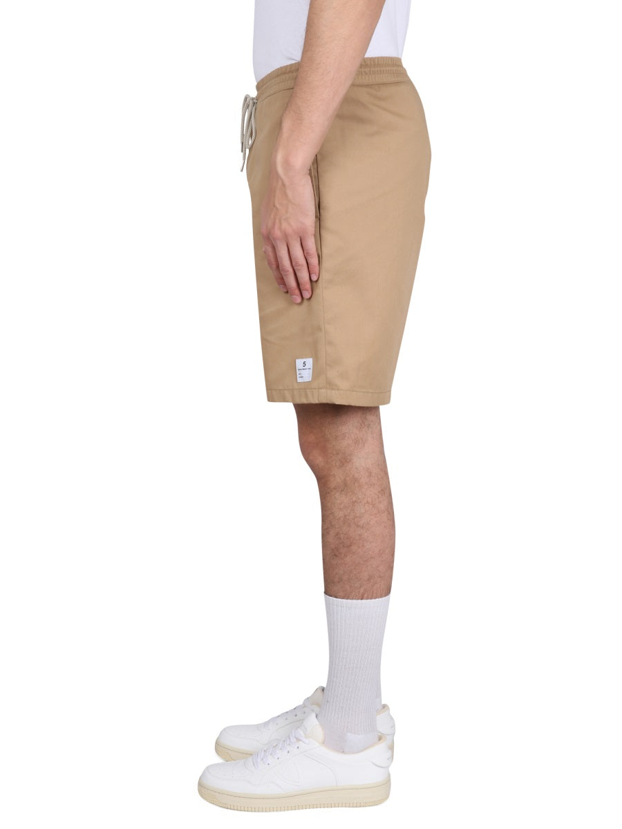 Department 5 Drawstring Bermuda Shorts — Beige, view 3