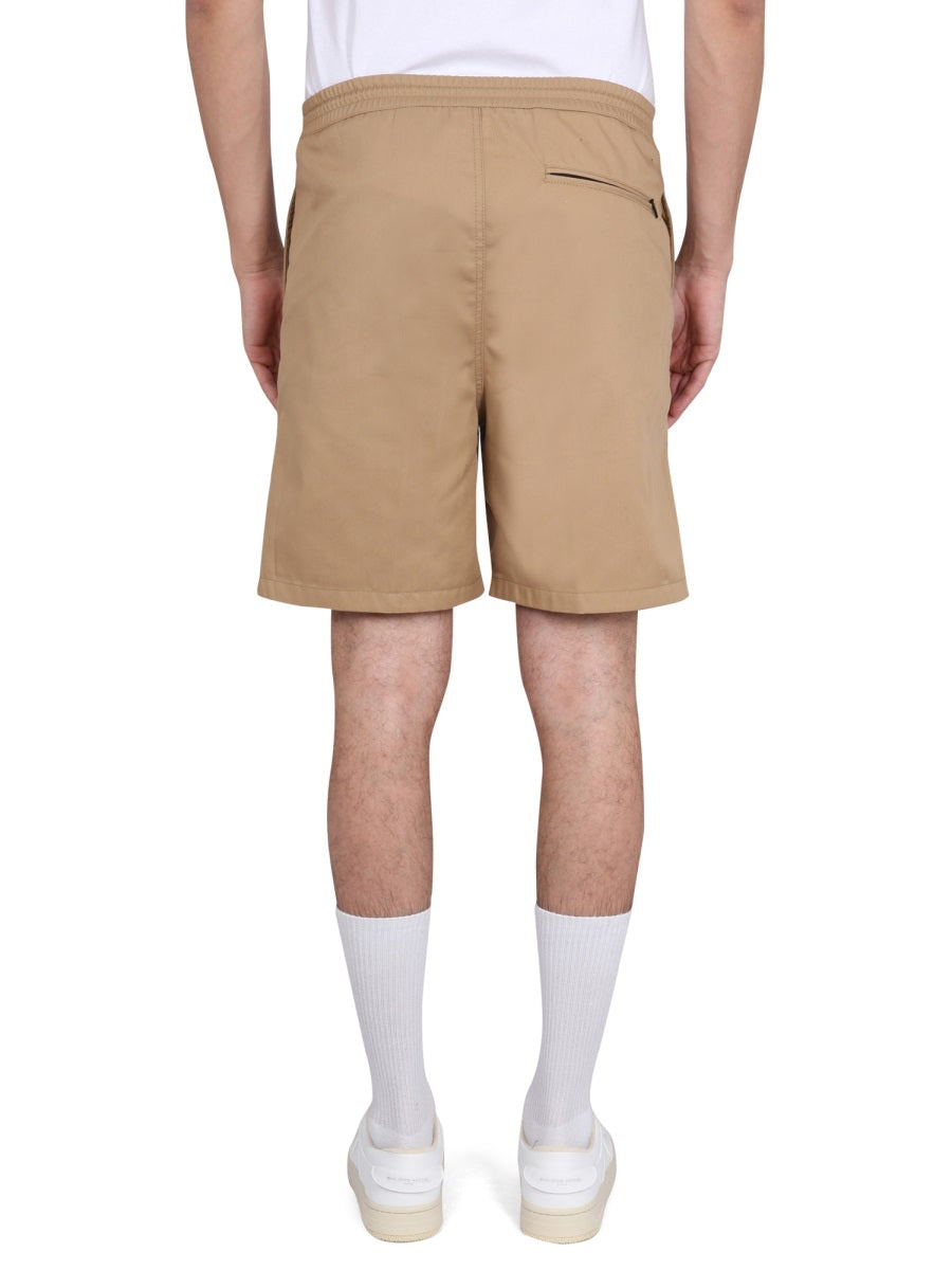 Department 5 Drawstring Bermuda Shorts — Beige, view 4