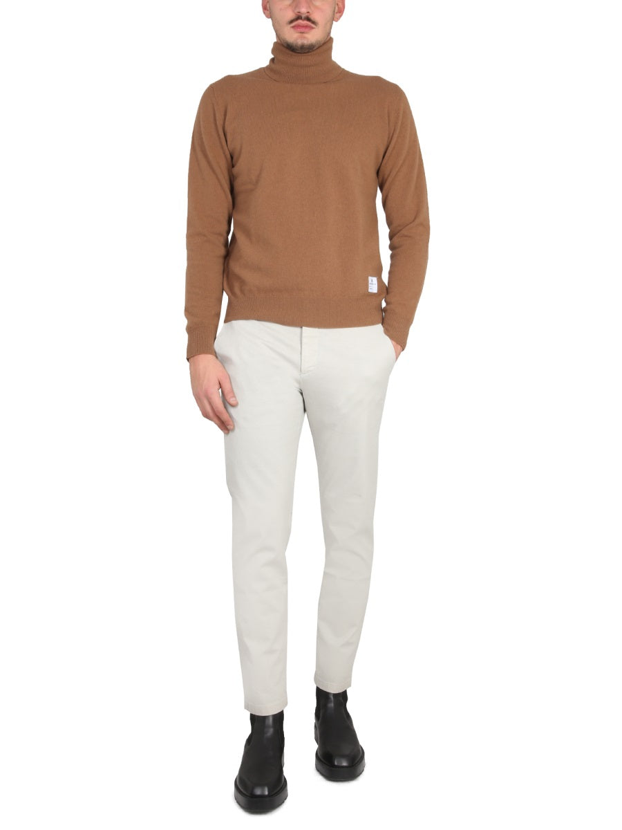 Department 5 Logo Patch Trousers — White by Department 5