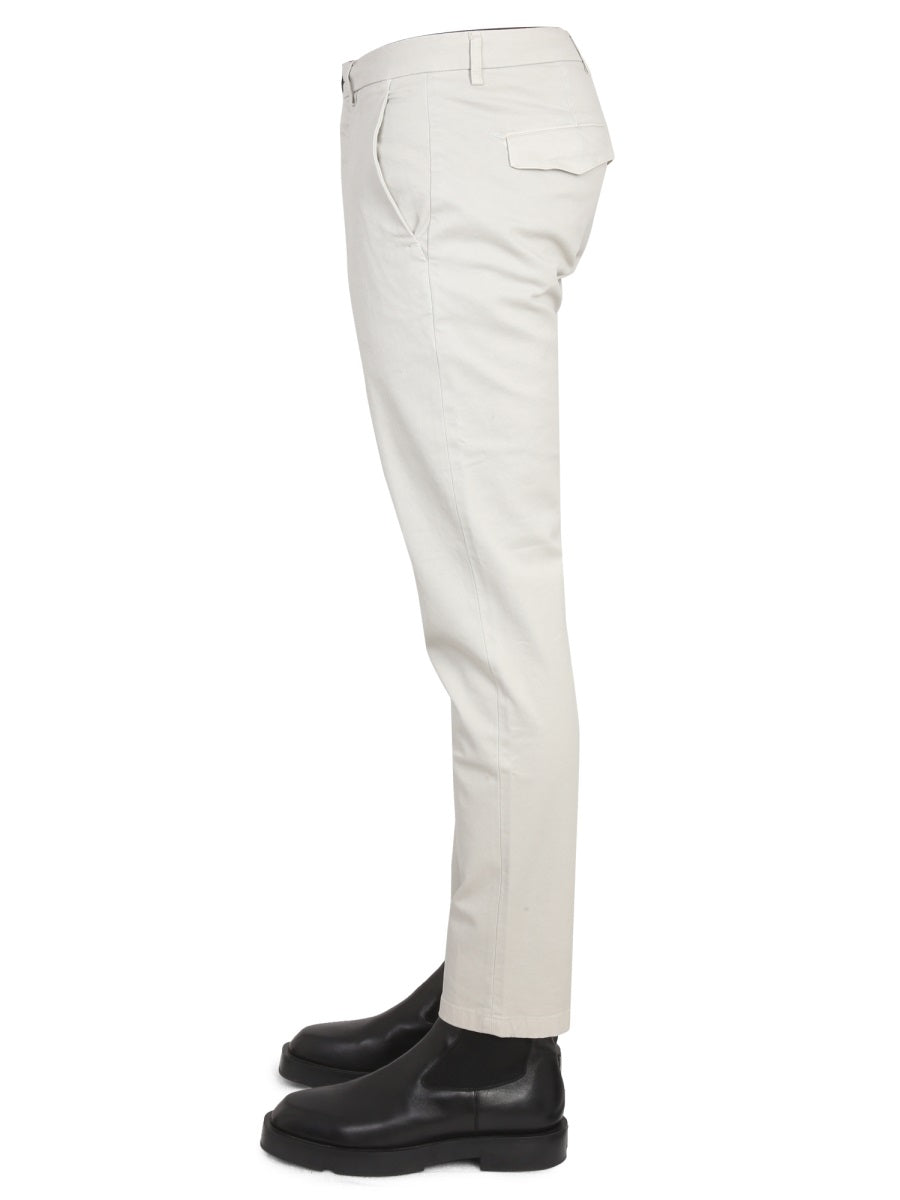 Department 5 Logo Patch Trousers — White, view 3