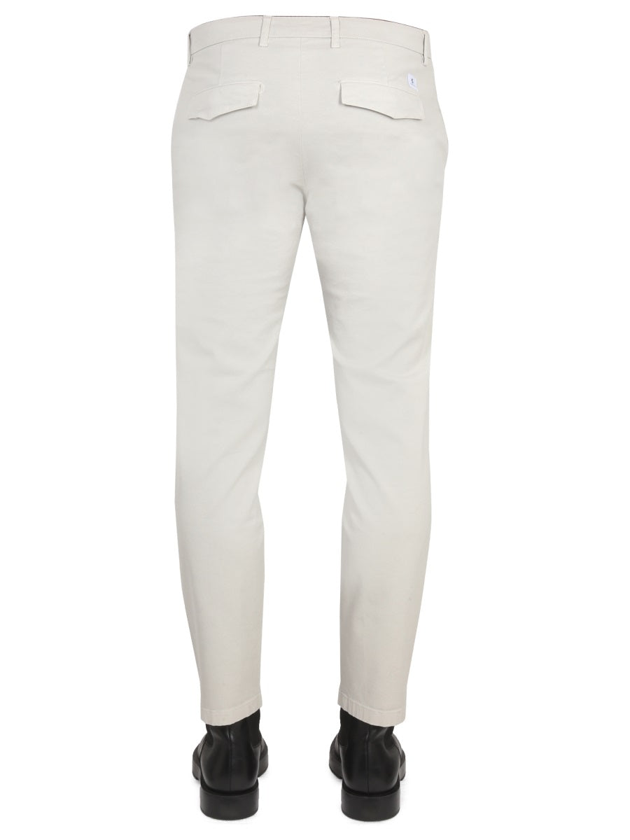 Department 5 Logo Patch Trousers — White, view 4