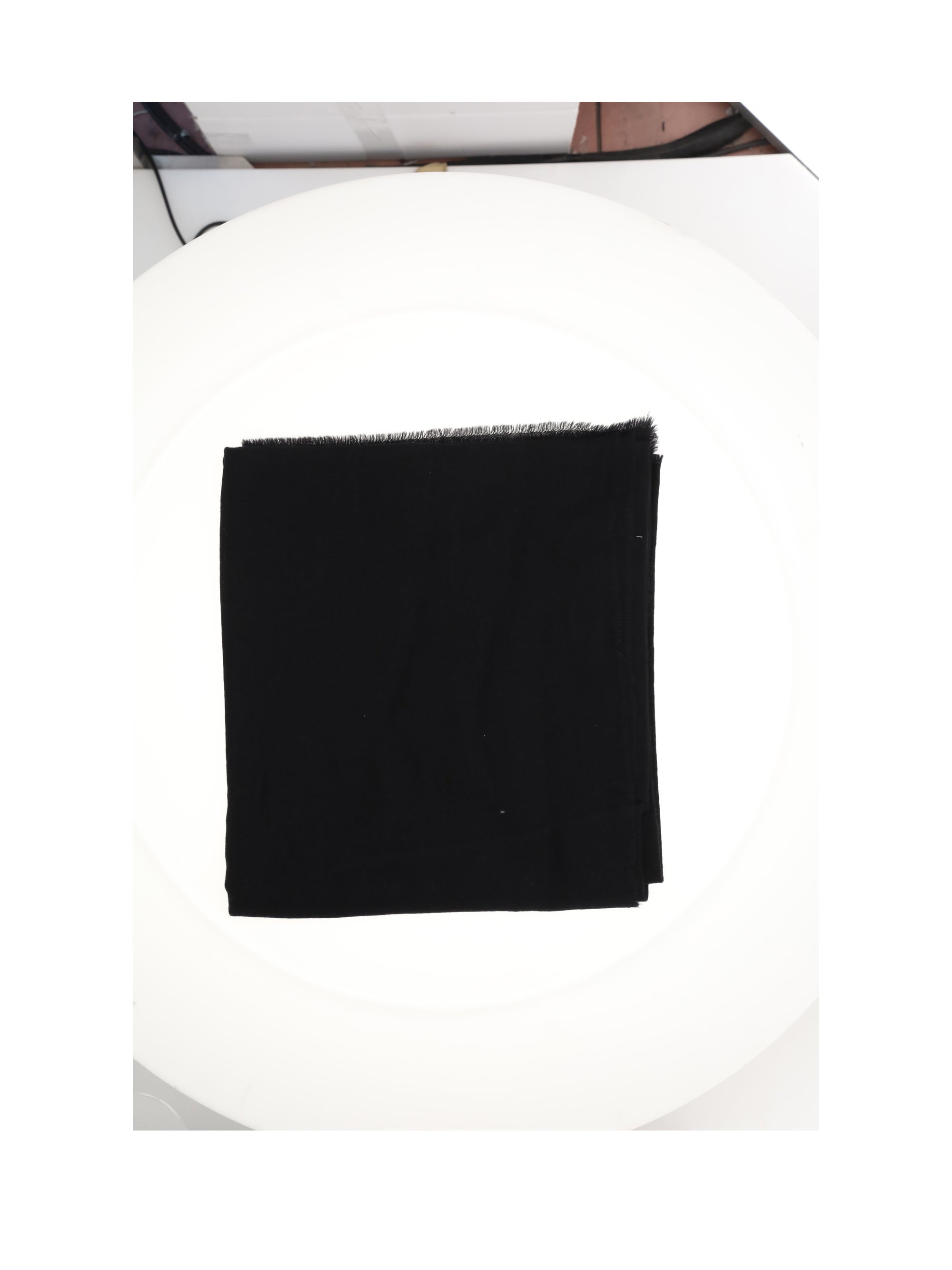 Destin Wool Blend Scarf — Black, view 2