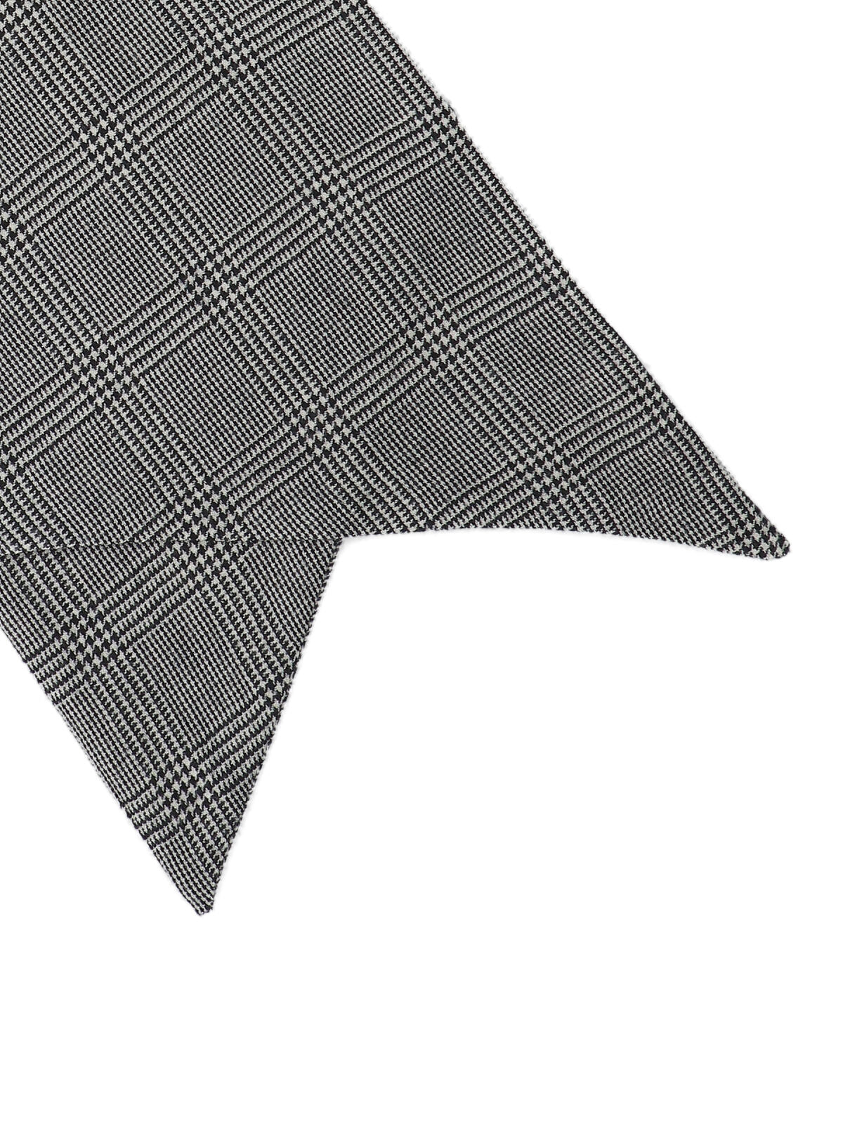 Destin Glen Plaid Wool Scarf — Black, view 2