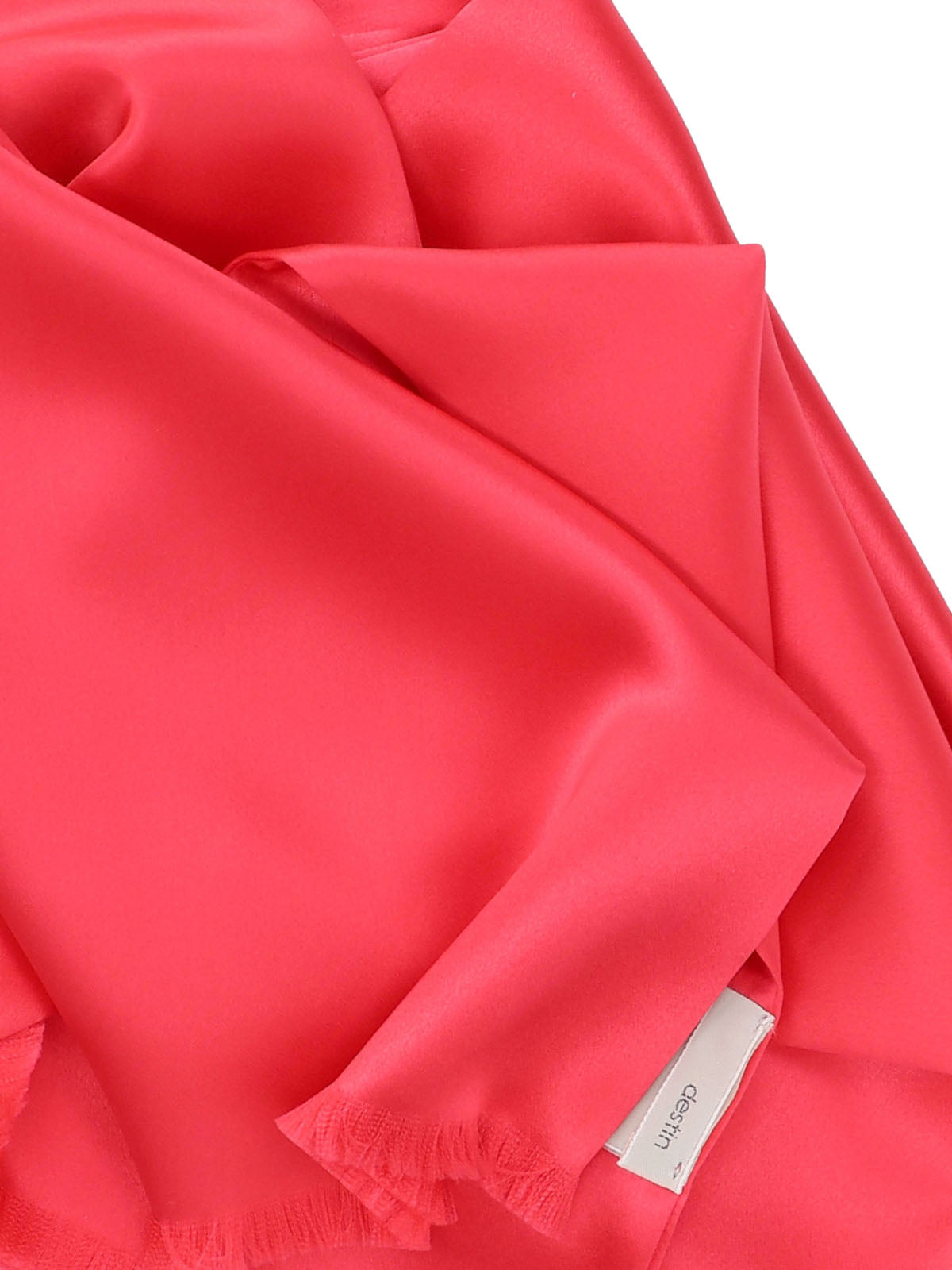 Destin Minisatinso Scarf — Red, view 3