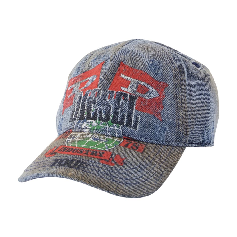 Diesel A25832-0BFCC-01 Embroidered Logo Baseball Cap — Blue by Diesel