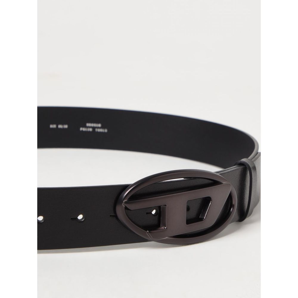 Diesel Leather Belt — Black, view 2