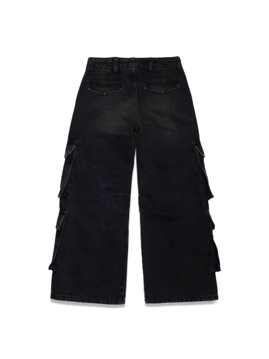 Diesel D-Sire Cargo-J Cargo Trousers — Black by Diesel