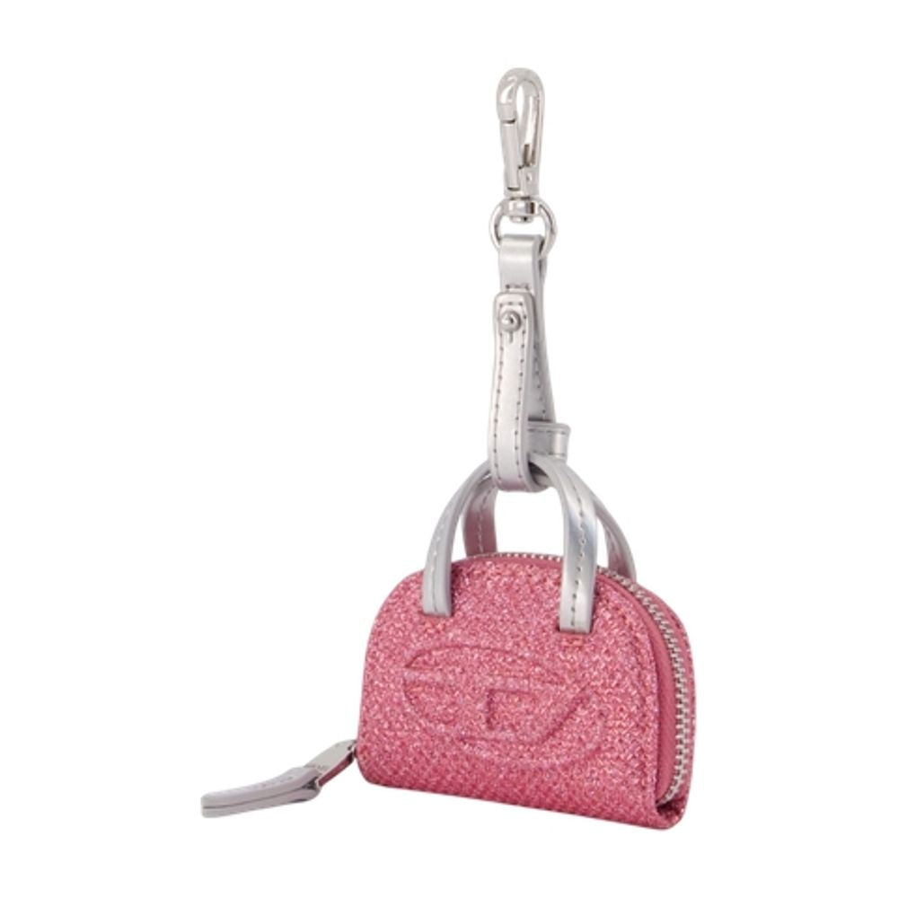 Diesel Quilted Faux Leather Mini Bag — Pink, view 2