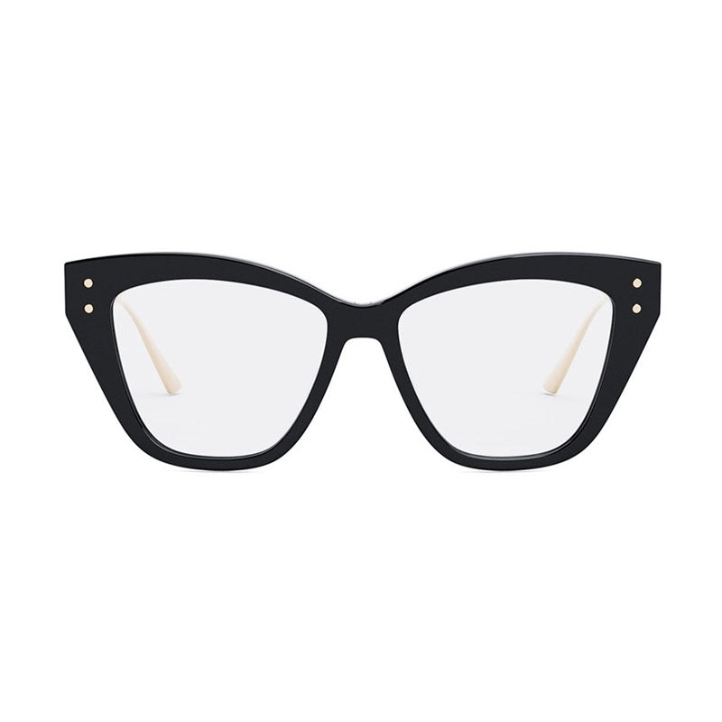 Dior Cat-Eye Black-Gold Frame Eyeglasses — Black, view 2