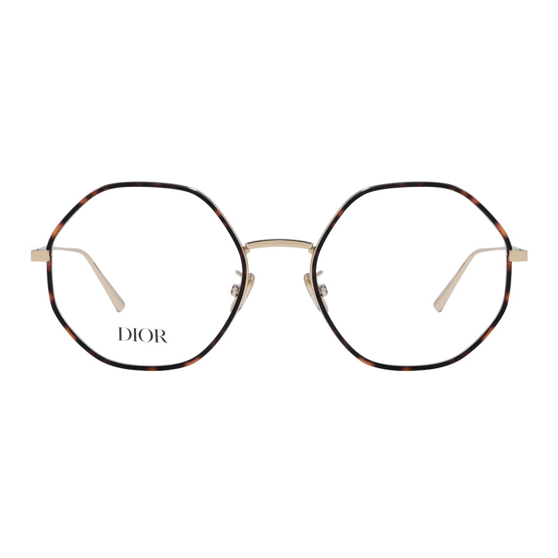 Dior Round Full Rim Eyeglasses — Brown, view 2