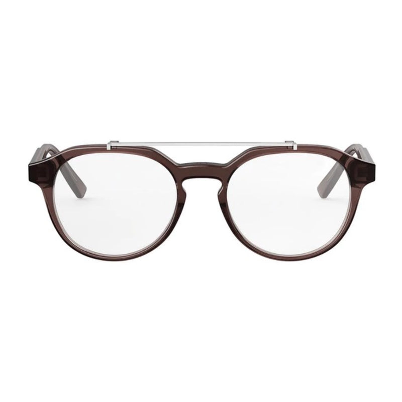 Dior Square Full Rim Eyeglasses — Brown, view 2