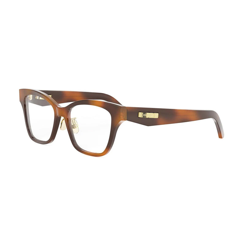 Dior Havana Square Full Rim Eyeglasses — Brown by Dior