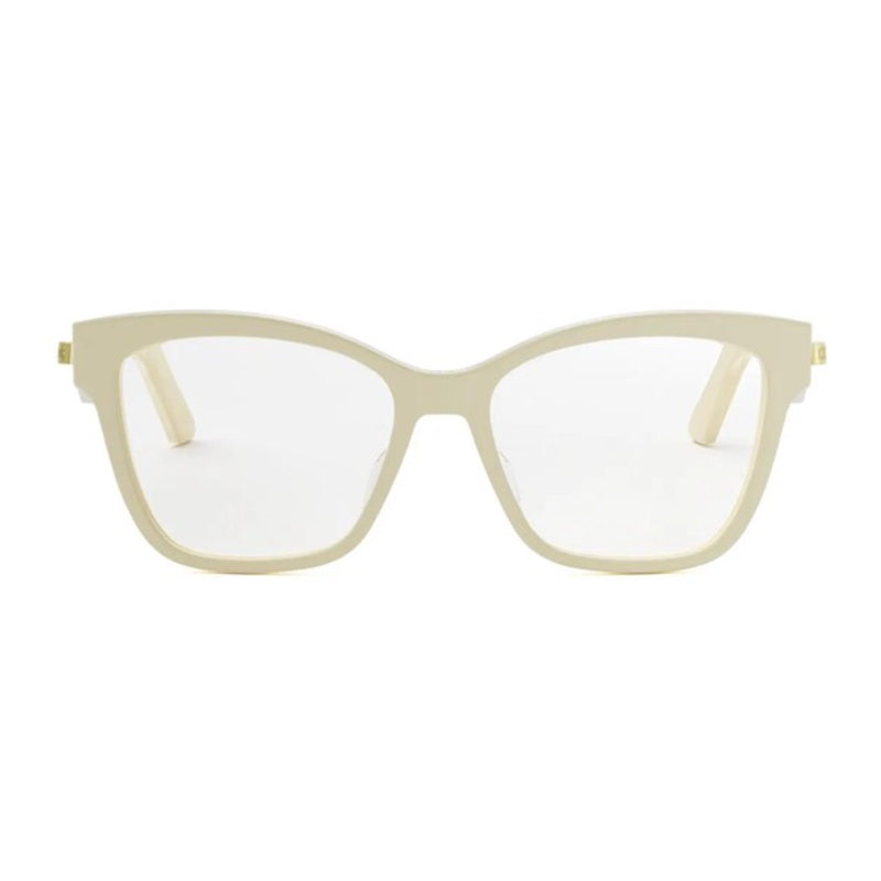 Dior Square Full Rim Eyeglasses — White, view 2