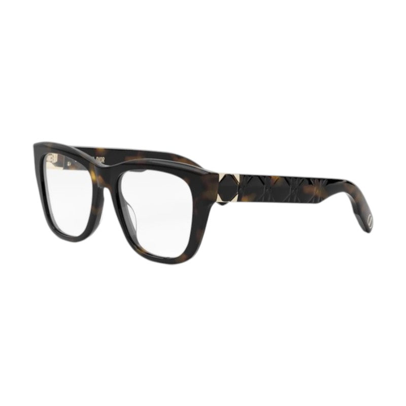 Dior LADY95.22OS1I2000 Square Full Rim Havana Eyeglasses — Brown, view 2