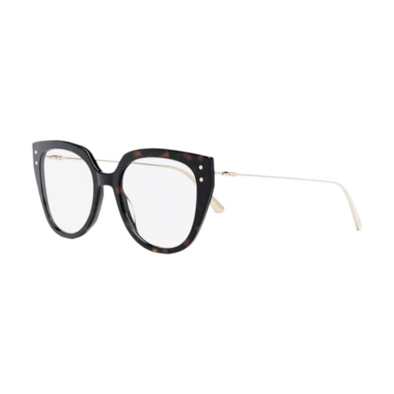 Dior MISSDIOROB4I2200 Square Full Rim Eyeglasses — Black, view 2