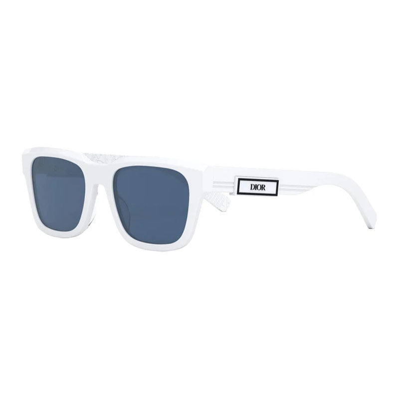 Dior Logo-Embellished White Frame Sunglasses — White by Dior