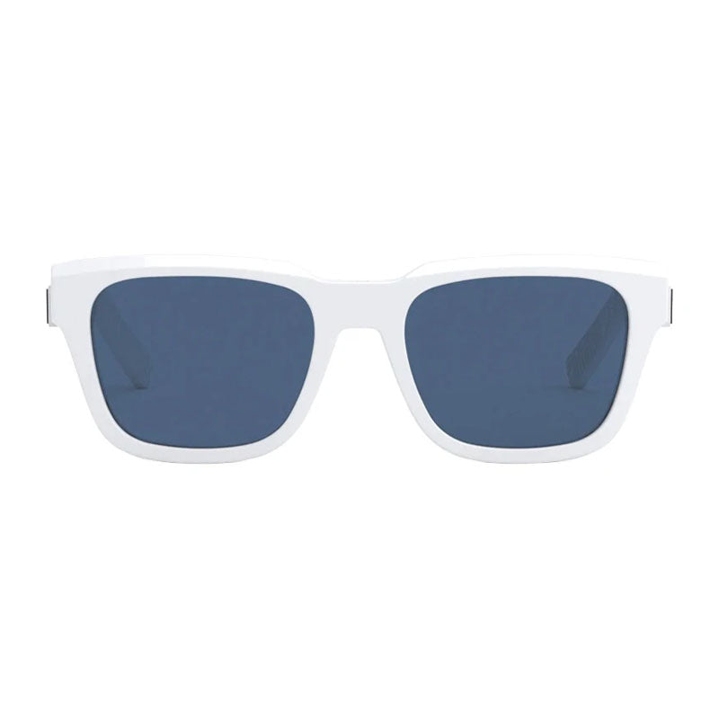 Dior Logo-Embellished White Frame Sunglasses — White, view 2