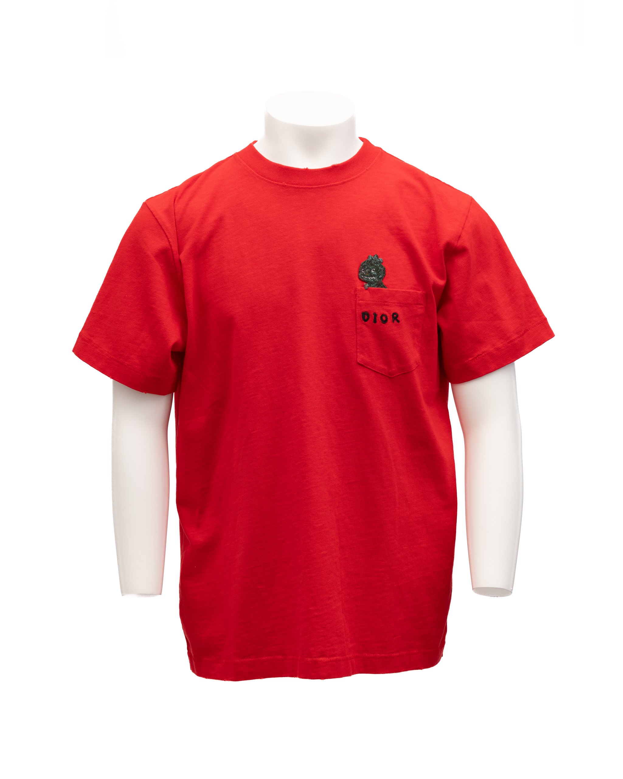 Dior Cotton Crew Neck T-Shirt — Red by Dior