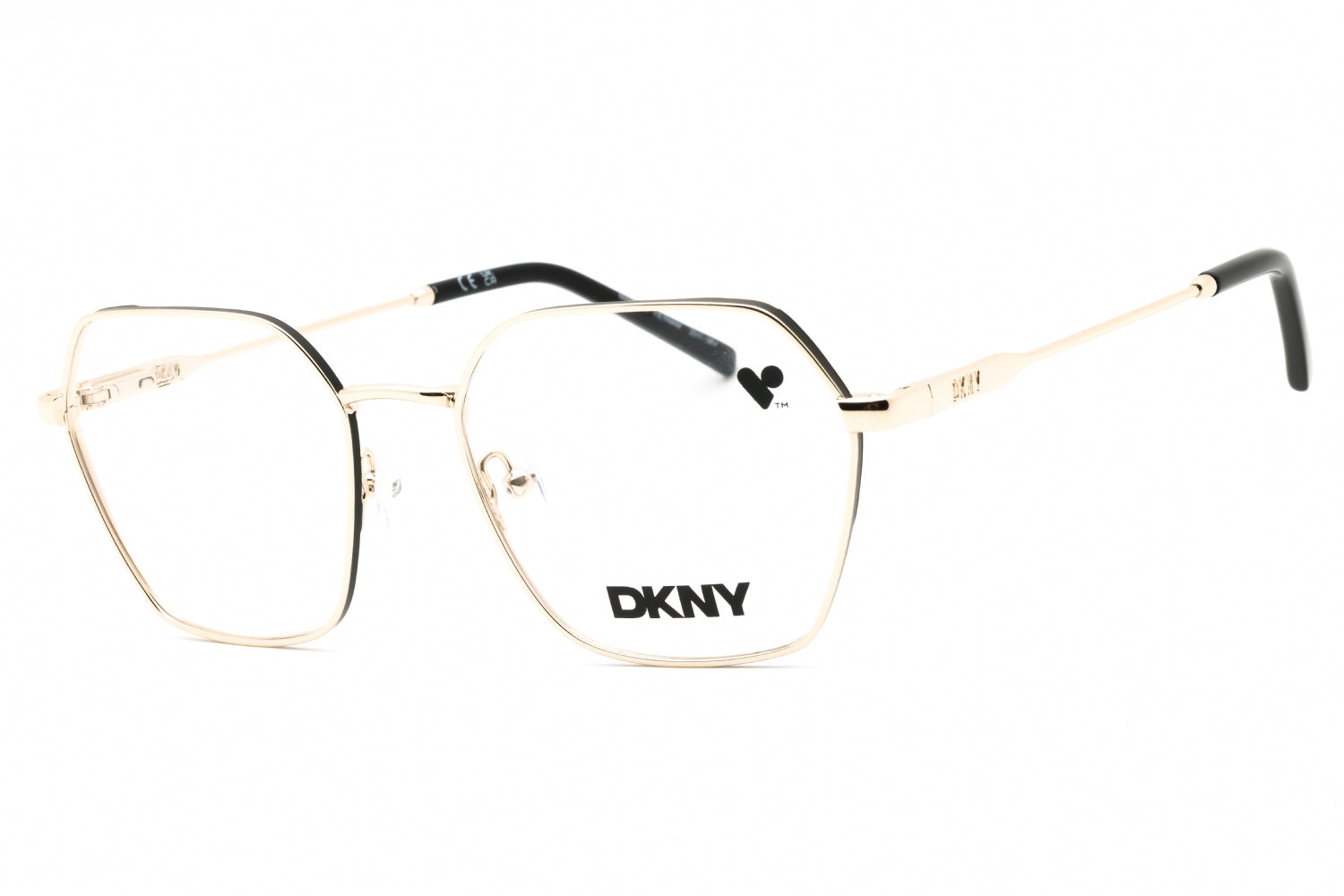 DKNY DK1033N Metal Rectangular Eyeglasses — Gold by DKNY