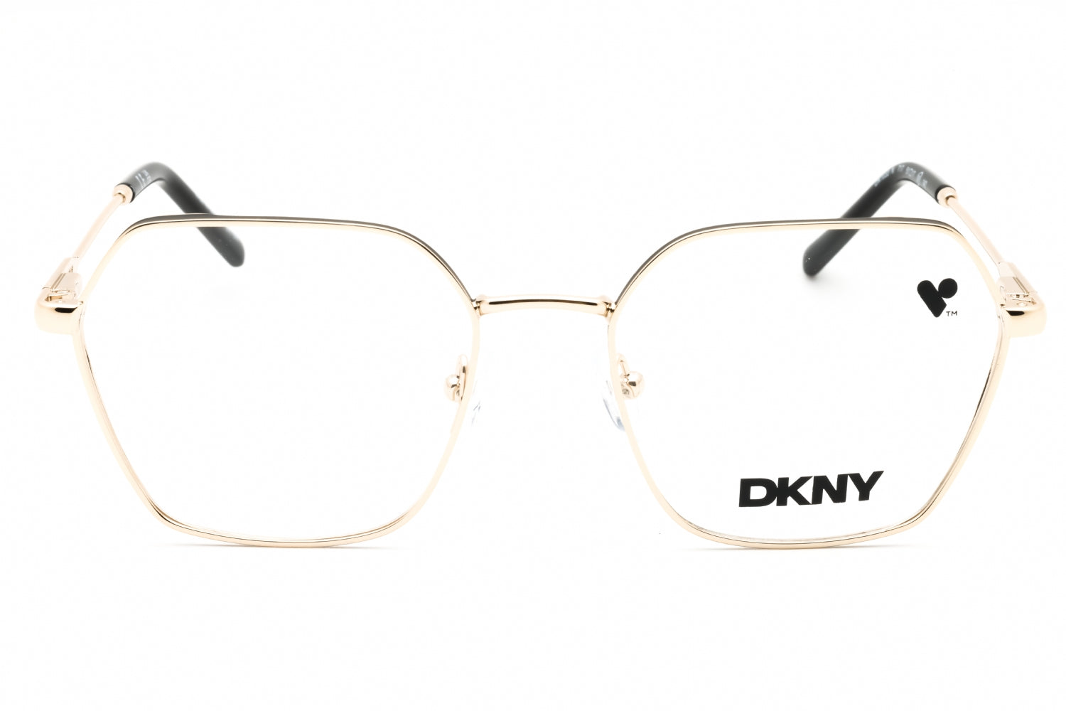 DKNY DK1033N Metal Rectangular Eyeglasses — Gold, view 2