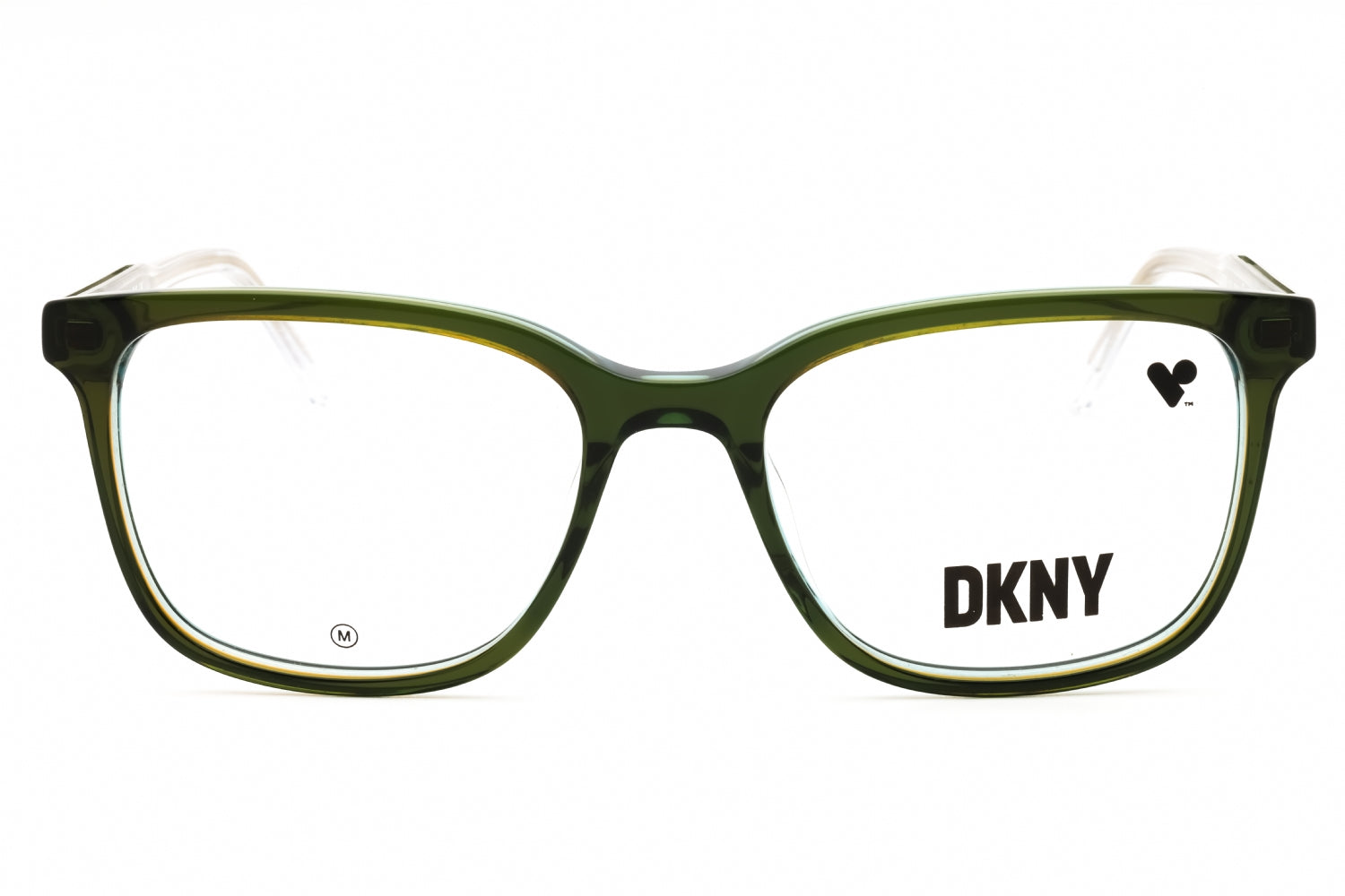 DKNY DK5065 Rectangle Acetate Frame Eyeglasses — Green, view 2